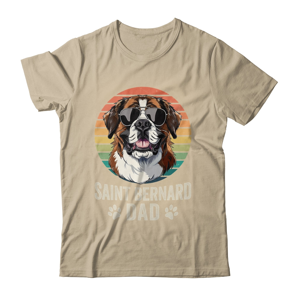 Vintage Saint Bernard Dad For Fathers Day Dog Lover Funny Shirt & Hoodie | teecentury