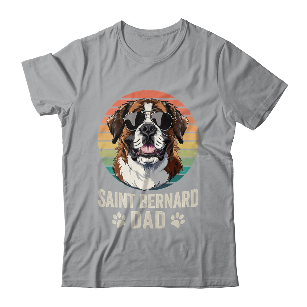 Vintage Saint Bernard Dad For Fathers Day Dog Lover Funny Shirt & Hoodie | teecentury