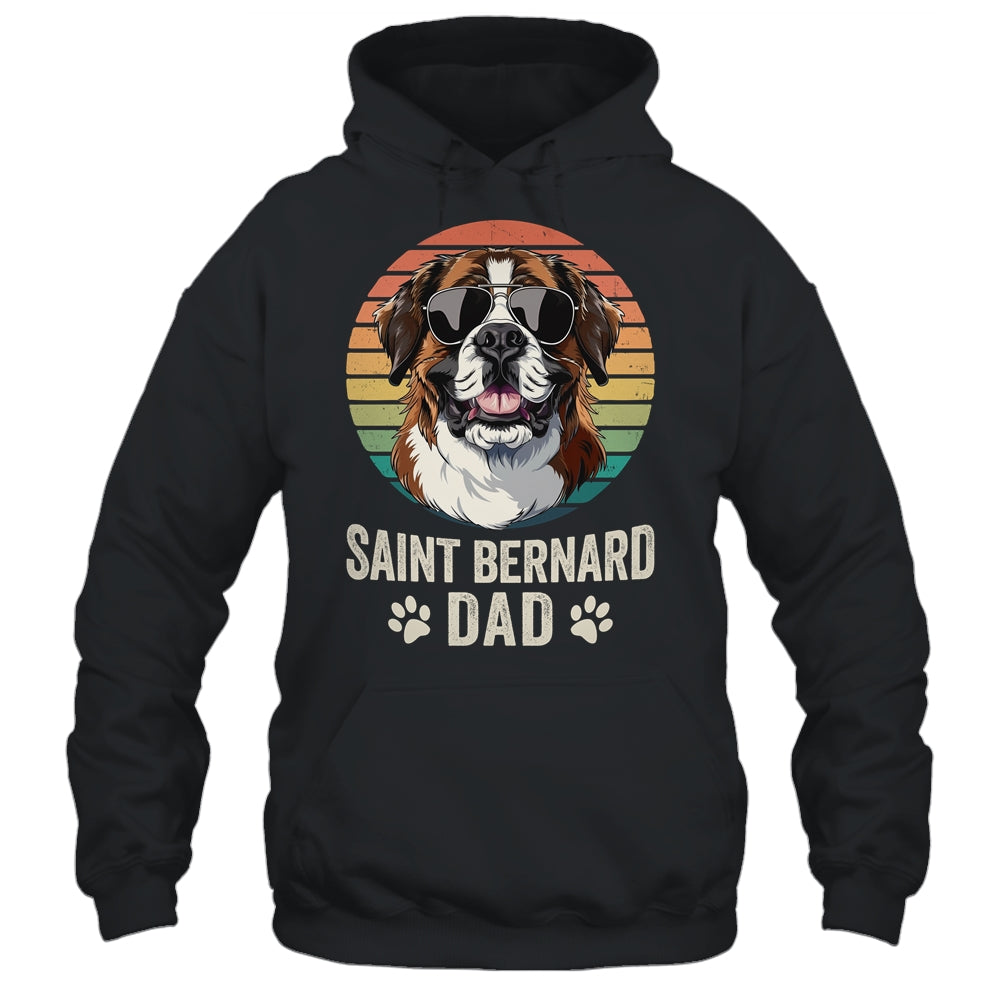 Vintage Saint Bernard Dad For Fathers Day Dog Lover Funny Shirt & Hoodie | teecentury