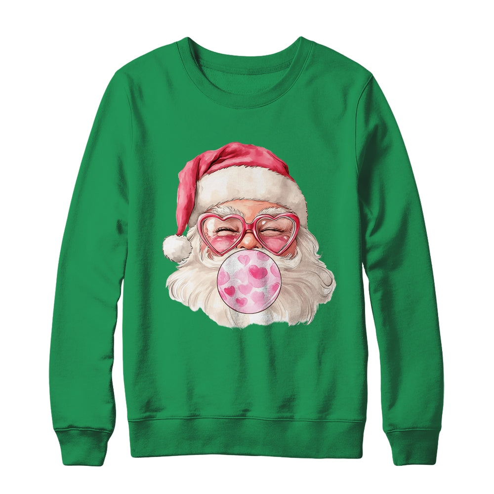 Vintage Santa Coquette Christmas Designs Holidays Pink Girl Shirt & Sweatshirt | teecentury