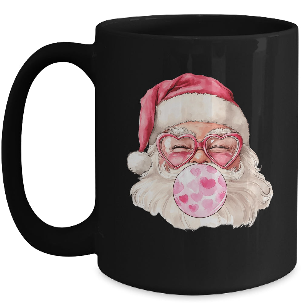 Vintage Santa Coquette Christmas Designs Holidays Pink Girl Mug | teecentury