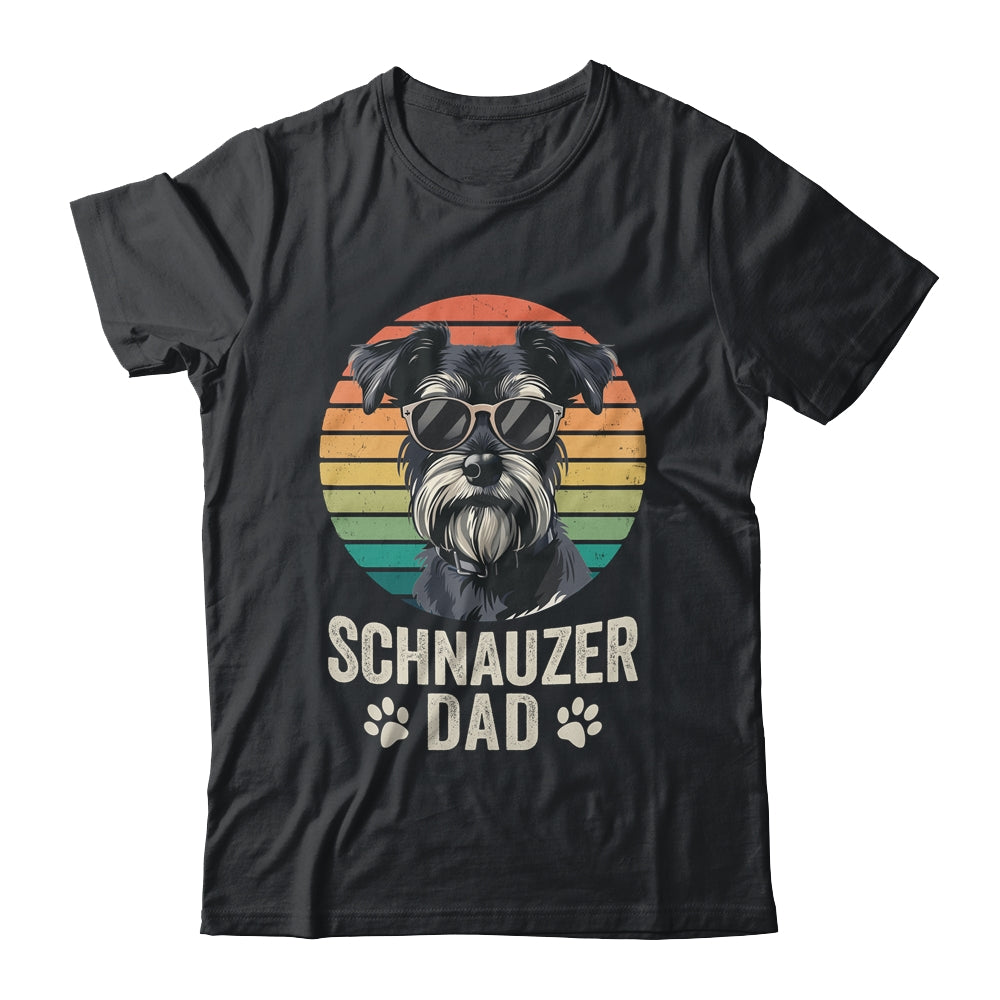 Vintage Schnauzer Dad For Fathers Day Dog Lover Funny Shirt & Hoodie | teecentury