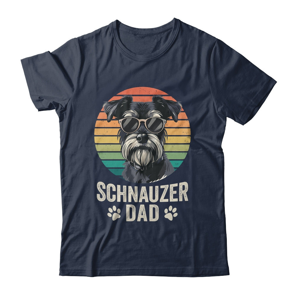 Vintage Schnauzer Dad For Fathers Day Dog Lover Funny Shirt & Hoodie | teecentury