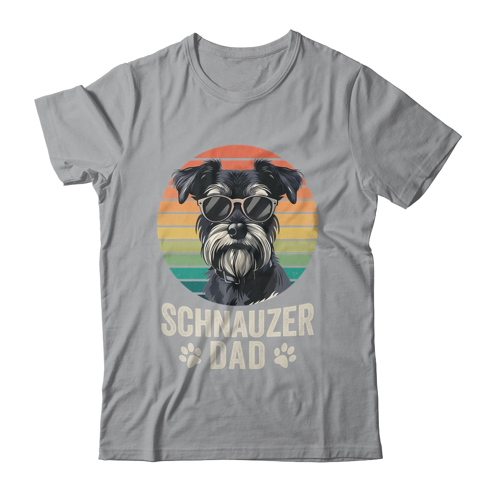 Vintage Schnauzer Dad For Fathers Day Dog Lover Funny Shirt & Hoodie | teecentury