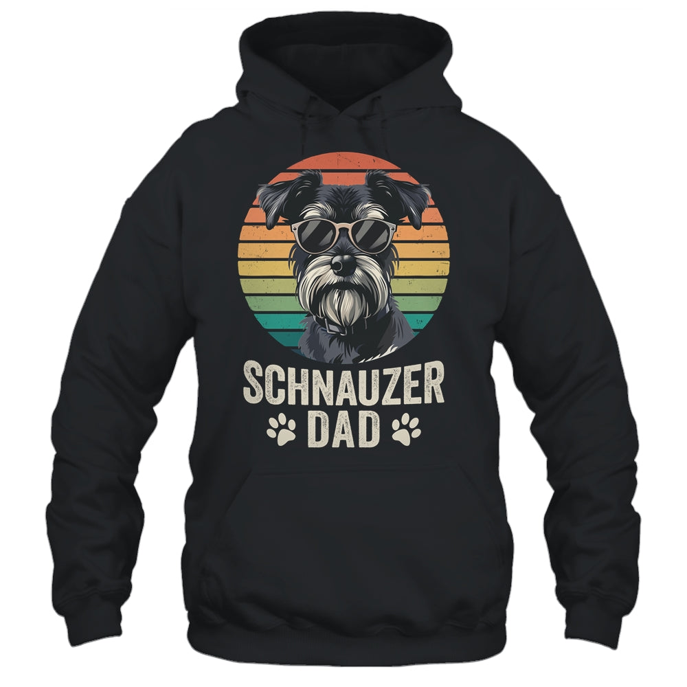 Vintage Schnauzer Dad For Fathers Day Dog Lover Funny Shirt & Hoodie | teecentury