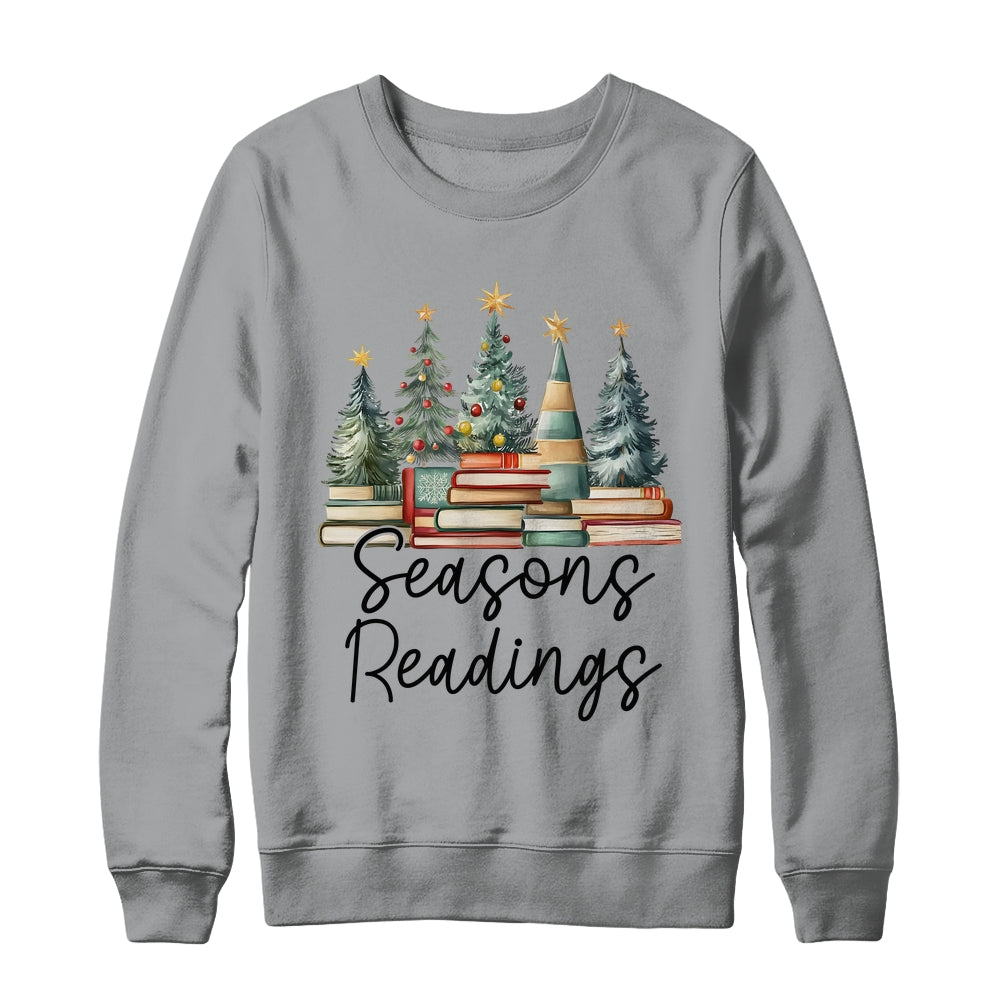 Vintage Seasons Readings All Booked For Christmas Books Club Shirt & Sweatshirt | teecentury