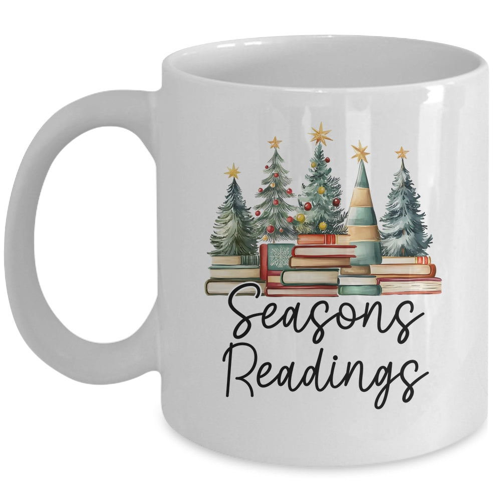 Vintage Seasons Readings All Booked For Christmas Books Club Mug | teecentury