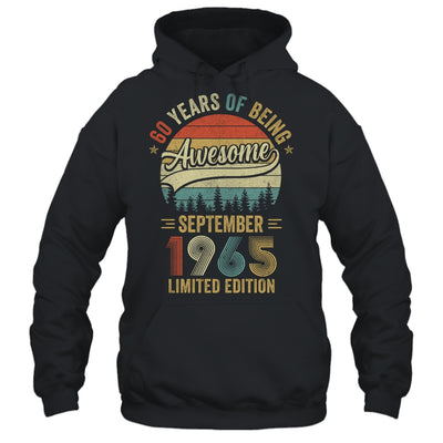 Vintage September 1965 60 Year Old 60th Birthday Men Women Shirt & Hoodie | teecentury