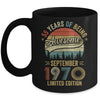 Vintage September 1970 55 Year Old 55th Birthday Men Women Mug | teecentury