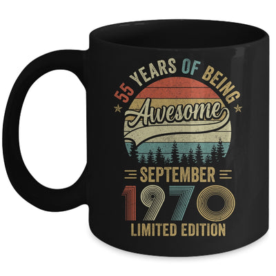 Vintage September 1970 55 Year Old 55th Birthday Men Women Mug | teecentury