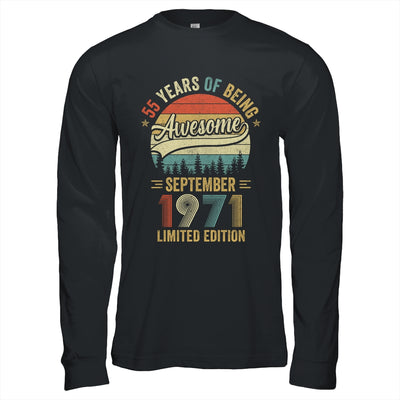Vintage September 1971 55 Years Old 55th Birthday Men Women Shirt & Hoodie | teecentury