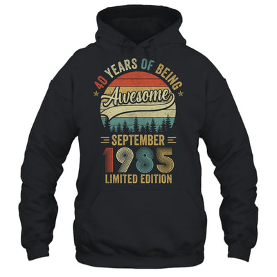 Vintage September 1985 40 Year Old 40th Birthday Men Women Shirt & Hoodie | teecentury