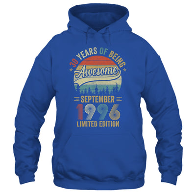 Vintage September 1996 30 Years Old 30th Birthday Men Women Shirt & Hoodie | teecentury