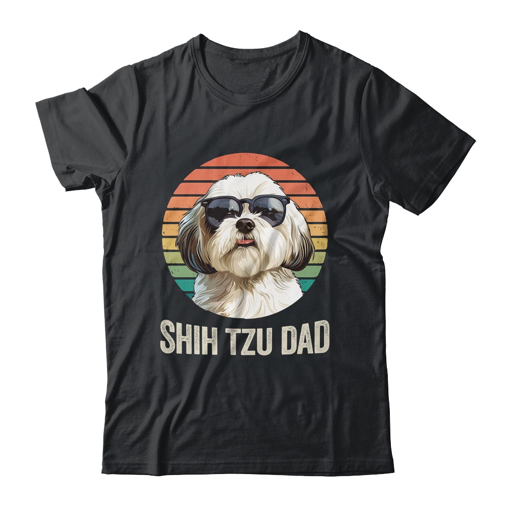 Vintage Shih Tzu Dad For Fathers Day Dog Lover Funny Shirt & Hoodie | teecentury