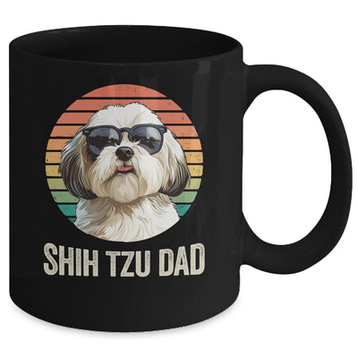 Vintage Shih Tzu Dad For Fathers Day Dog Lover Funny Mug | teecentury