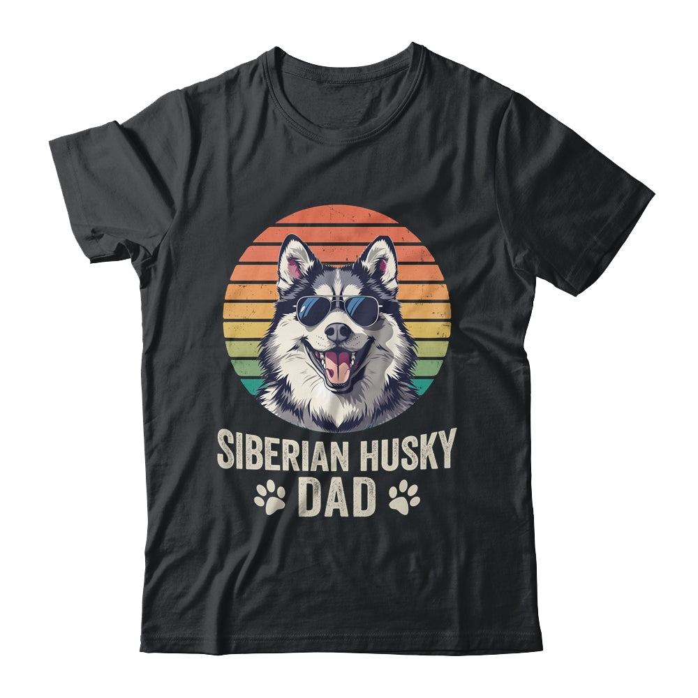 Vintage Siberian Husky Dad For Fathers Day Dog Lover Funny Shirt & Hoodie | teecentury
