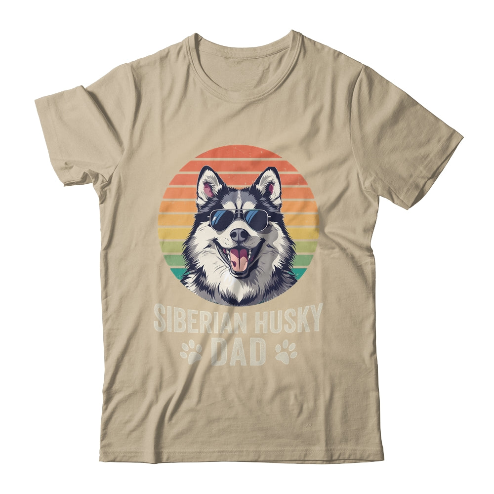 Vintage Siberian Husky Dad For Fathers Day Dog Lover Funny Shirt & Hoodie | teecentury