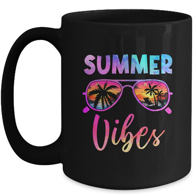 Vintage Summer Vibes Sunglasses Beach Family Vacation Trip Mug | teecentury