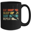 Vintage Surf Design For Men Women Surfing Surfboard Surfer Mug | teecentury