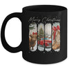 Vintage Town Cowgirl Highland Cow Girl Merry Christmas Mug | teecentury