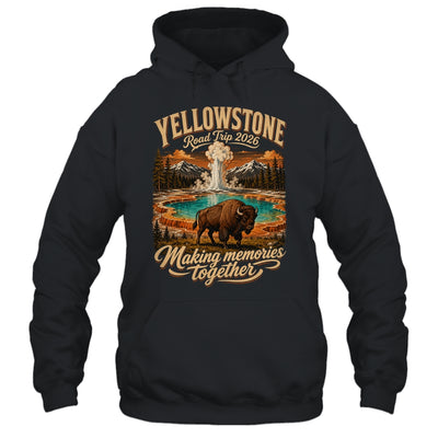 Vintage Yellowstone Road Trip 2026 Mountain Nature Travel Shirt & Tank Top | teecentury