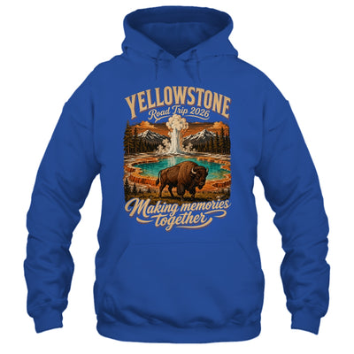 Vintage Yellowstone Road Trip 2026 Mountain Nature Travel Shirt & Tank Top | teecentury