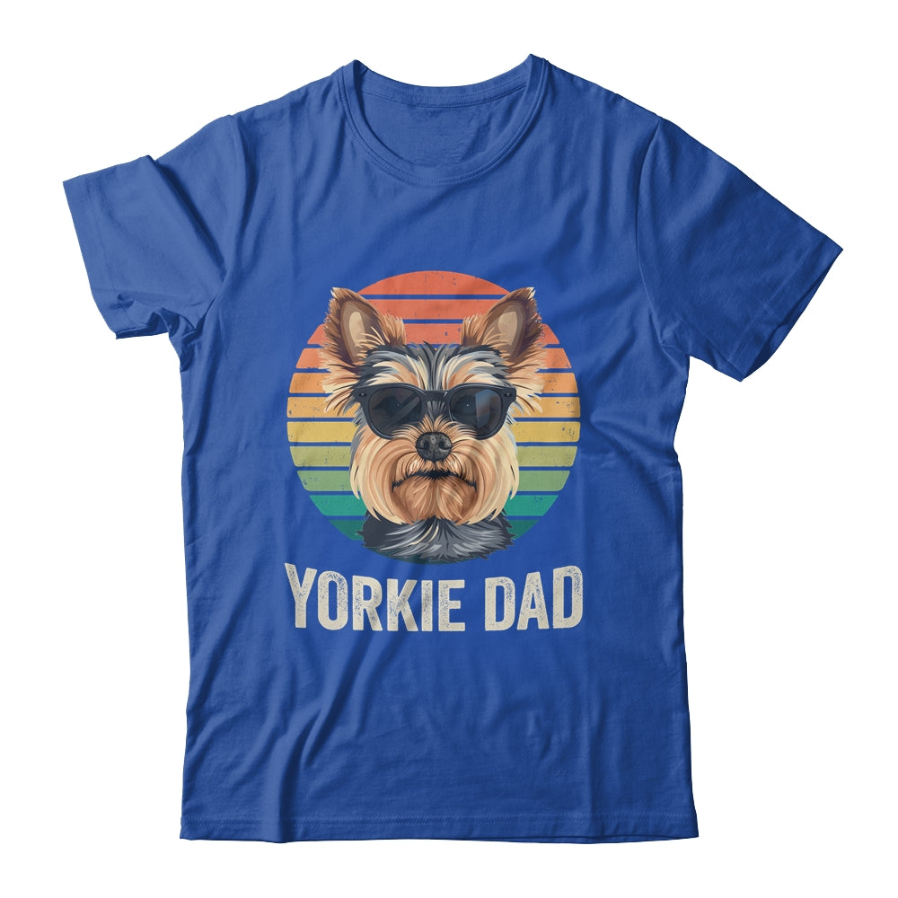 Vintage Yorkie Dad For Fathers Day Dog Lover Funny Shirt & Hoodie | teecentury