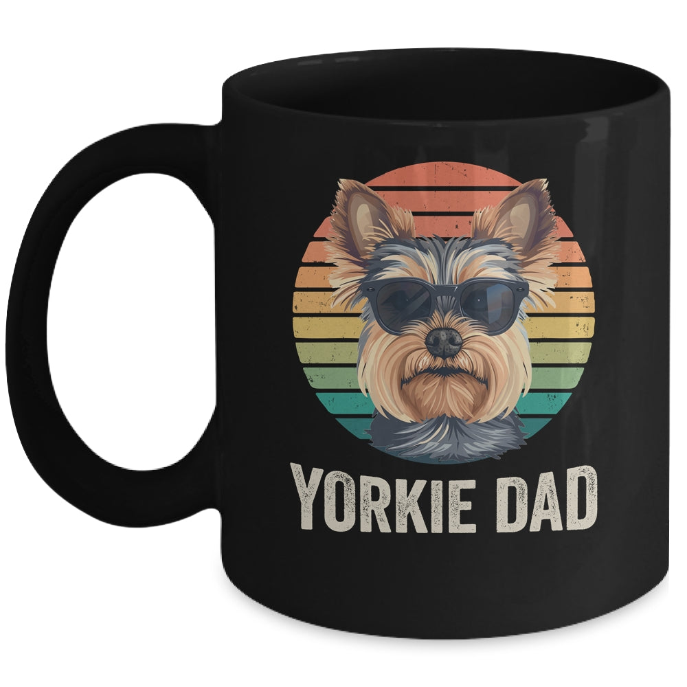 Vintage Yorkie Dad For Fathers Day Dog Lover Funny Mug | teecentury