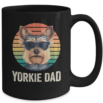 Vintage Yorkie Dad For Fathers Day Dog Lover Funny Mug | teecentury