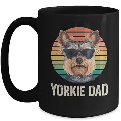 Vintage Yorkie Dad For Fathers Day Dog Lover Funny Mug | teecentury