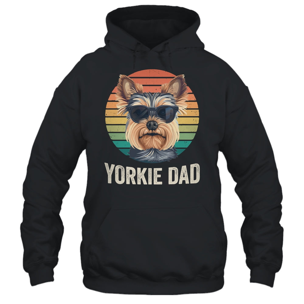 Vintage Yorkie Dad For Fathers Day Dog Lover Funny Shirt & Hoodie | teecentury