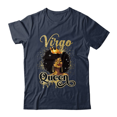 Virgo Queen Birthday Afro Girls Black Zodiac Birthday Shirt & Tank Top | teecentury