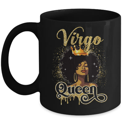 Virgo Queen Birthday Afro Girls Black Zodiac Birthday Mug | teecentury