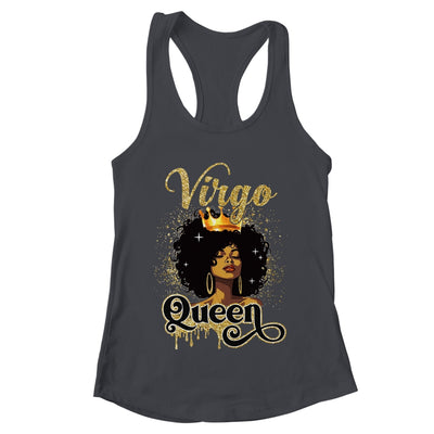 Virgo Queen Birthday Afro Girls Black Zodiac Birthday Shirt & Tank Top | teecentury