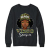 Virgo Season Camo Hat Afro Black Woman Birthday Girls Shirt & Sweatshirt | teecentury