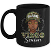 Virgo Season Camo Hat Afro Black Woman Birthday Girls Mug | teecentury