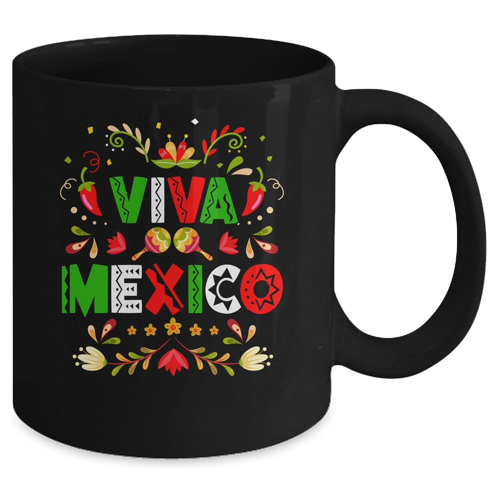 Viva Mexico Flag Mexican Independence Day Men Women Kids Mug | teecentury