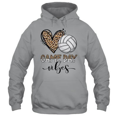 Volleyball Game Day Vibes Volleyball For Girls Mom Leopard Shirt & Tank Top | teecentury