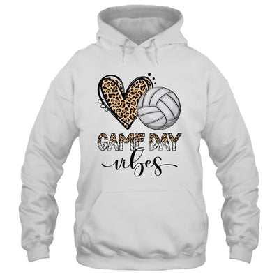 Volleyball Game Day Vibes Volleyball For Girls Mom Leopard Shirt & Tank Top | teecentury