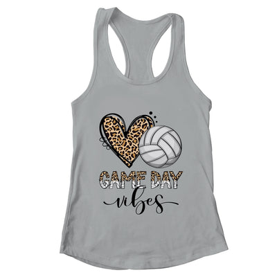 Volleyball Game Day Vibes Volleyball For Girls Mom Leopard Shirt & Tank Top | teecentury