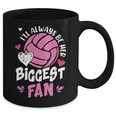 Volleyball I'll Always Be Her Biggest Fan For Mom Dad Mug | teecentury