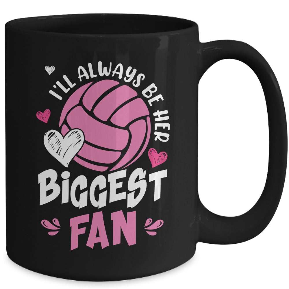 Volleyball I'll Always Be Her Biggest Fan For Mom Dad Mug | teecentury