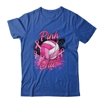 Volleyball Pink Out Breast Cancer Awareness Month Women Shirt & Tank Top | teecentury
