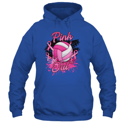 Volleyball Pink Out Breast Cancer Awareness Month Women Shirt & Tank Top | teecentury