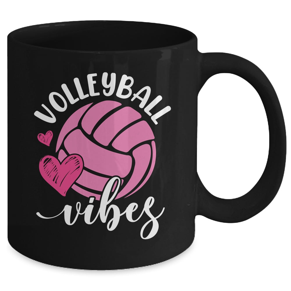 Volleyball Vibes Game Day Volleyball For Girls Mom Women Mug | teecentury