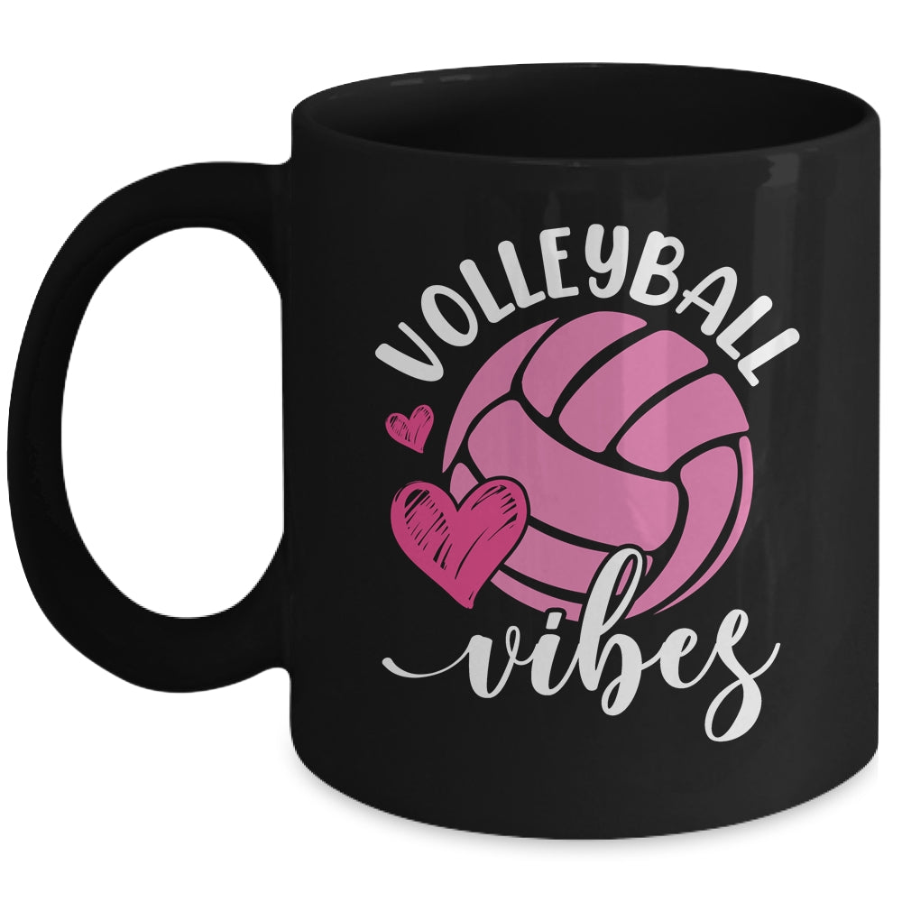Volleyball Vibes Game Day Volleyball For Girls Mom Women Mug | teecentury