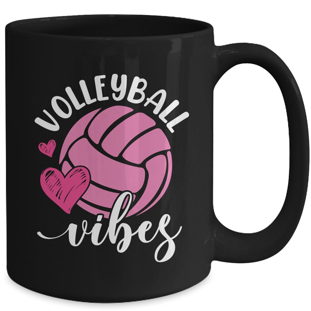 Volleyball Vibes Game Day Volleyball For Girls Mom Women Mug | teecentury