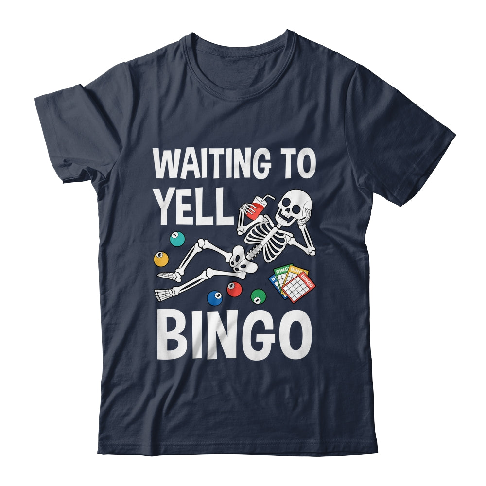 Waiting To Yell Bingo Lover Bingo Player Funny Enthusiasts Shirt & Tank Top | teecentury