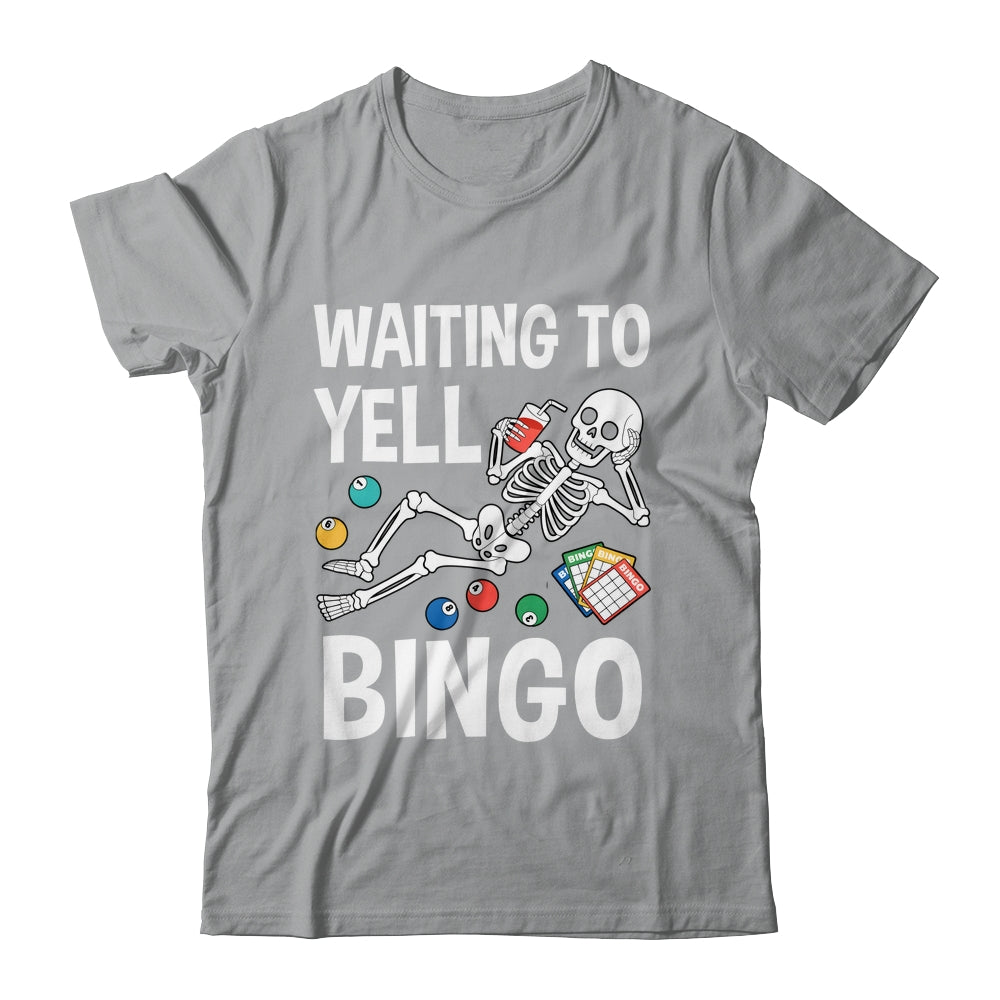 Waiting To Yell Bingo Lover Bingo Player Funny Enthusiasts Shirt & Tank Top | teecentury