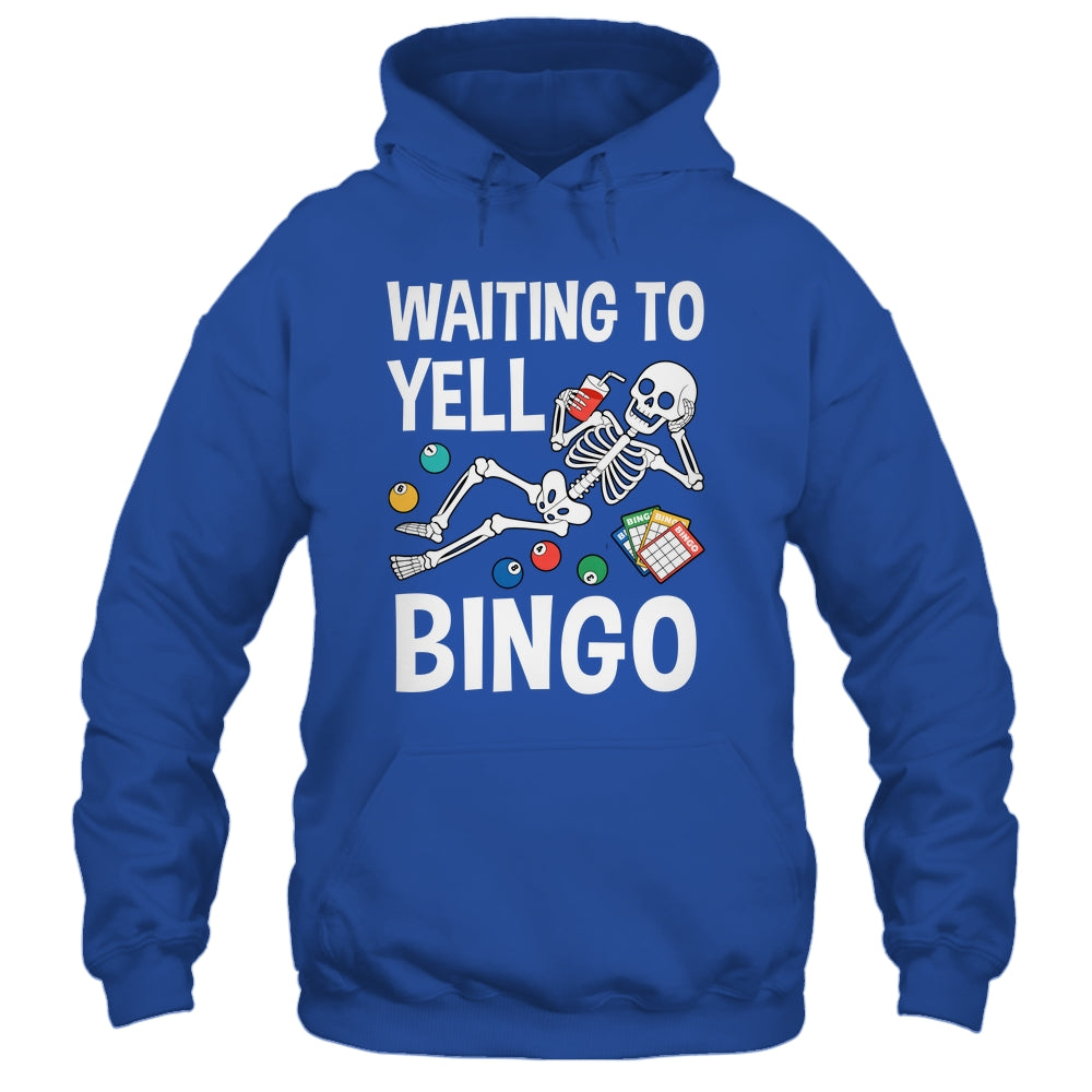 Waiting To Yell Bingo Lover Bingo Player Funny Enthusiasts Shirt & Tank Top | teecentury